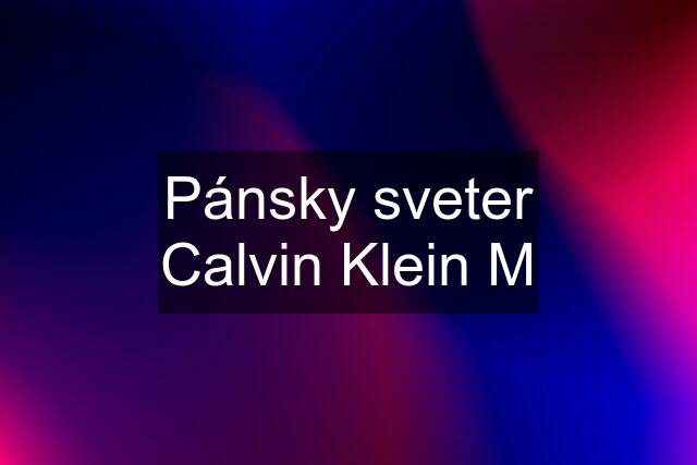 Pánsky sveter Calvin Klein M