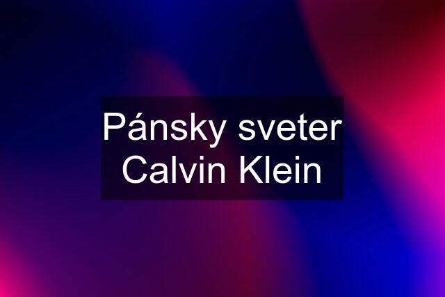 Pánsky sveter Calvin Klein