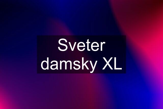 Sveter damsky XL