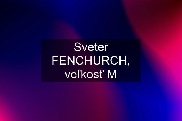 Sveter FENCHURCH, veľkosť M