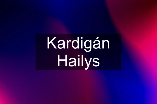 Kardigán Hailys