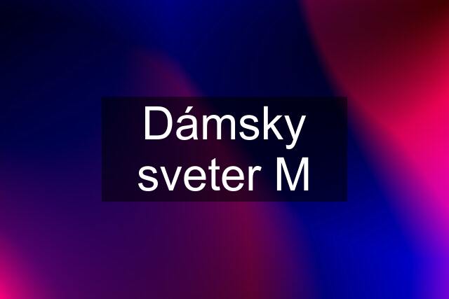 Dámsky sveter M