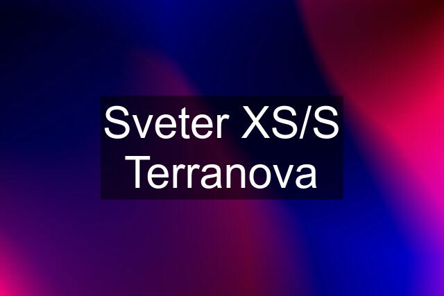 Sveter XS/S Terranova