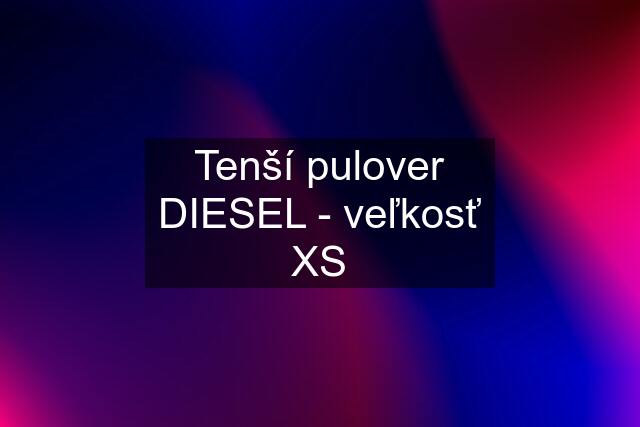 Tenší pulover DIESEL - veľkosť XS