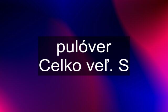 pulóver Celko veľ. S