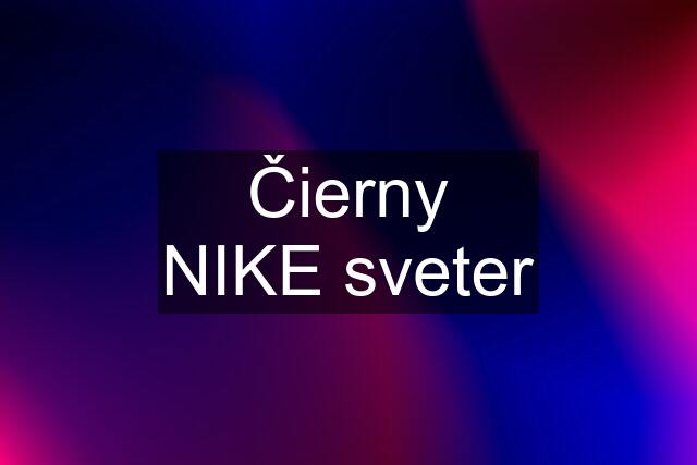 Čierny NIKE sveter