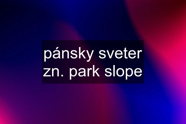 pánsky sveter zn. park slope