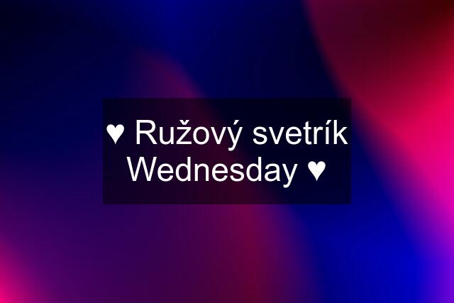 ♥ Ružový svetrík Wednesday ♥