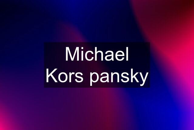 Michael Kors pansky