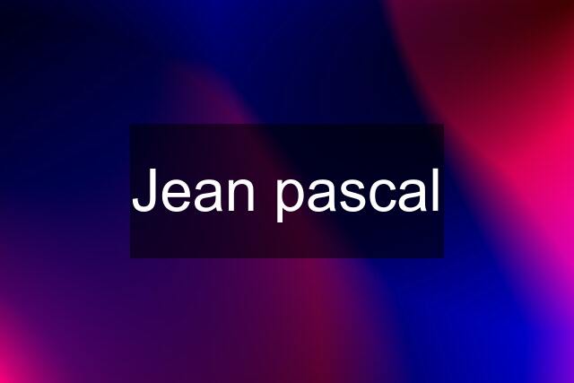 Jean pascal