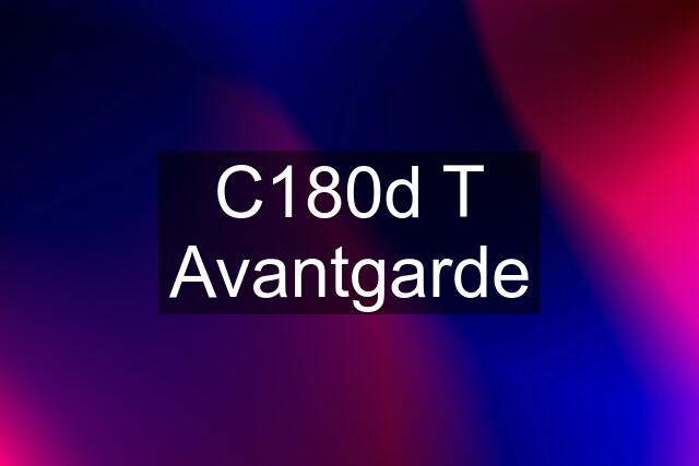 C180d T Avantgarde