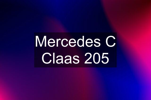 Mercedes C Claas 205