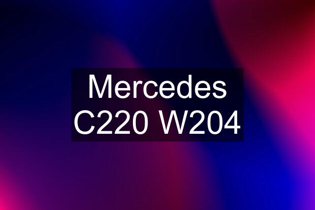 Mercedes C220 W204