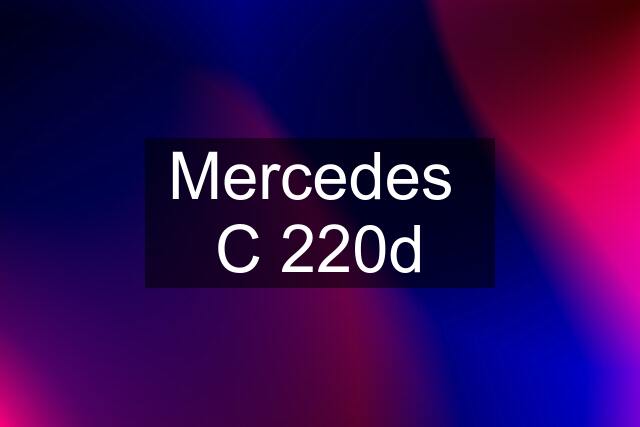 Mercedes  C 220d