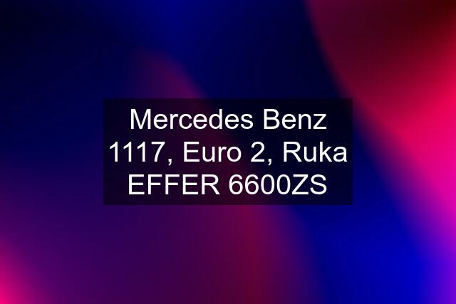 Mercedes Benz 1117, Euro 2, Ruka EFFER 6600ZS