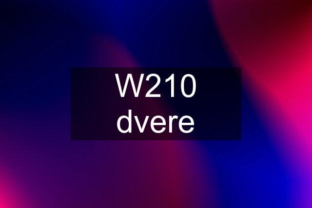 W210 dvere