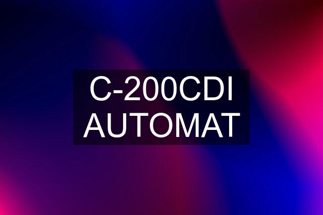 C-200CDI AUTOMAT