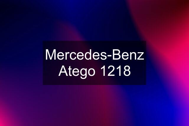 Mercedes-Benz Atego 1218