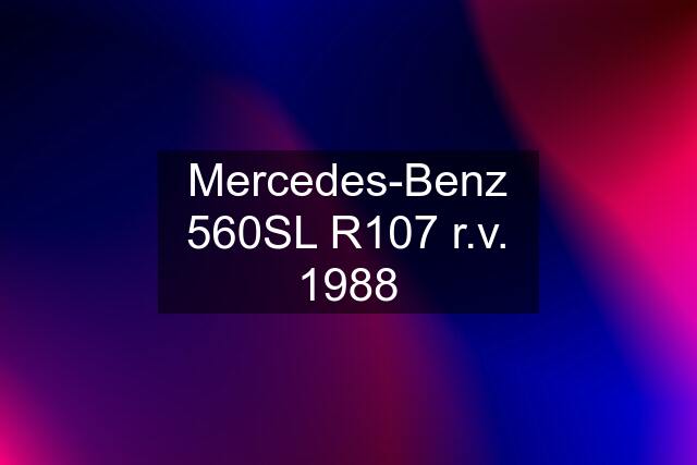 Mercedes-Benz 560SL R107 r.v. 1988