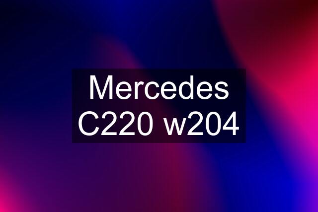Mercedes C220 w204