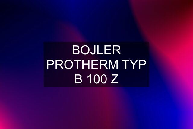 BOJLER PROTHERM TYP B 100 Z