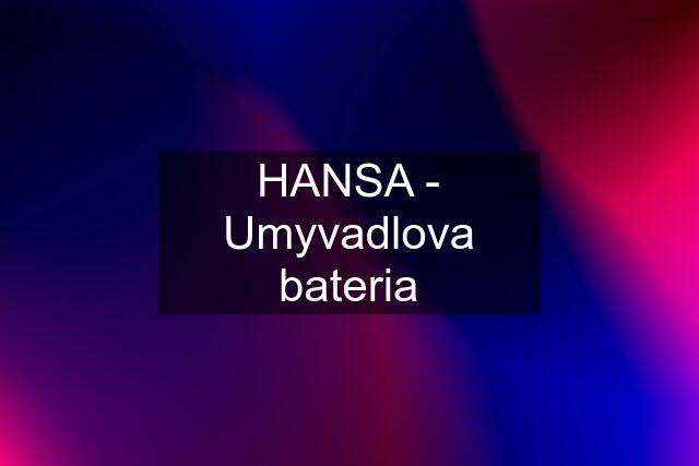 HANSA - Umyvadlova bateria