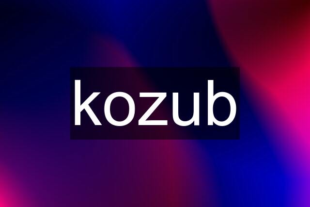 kozub