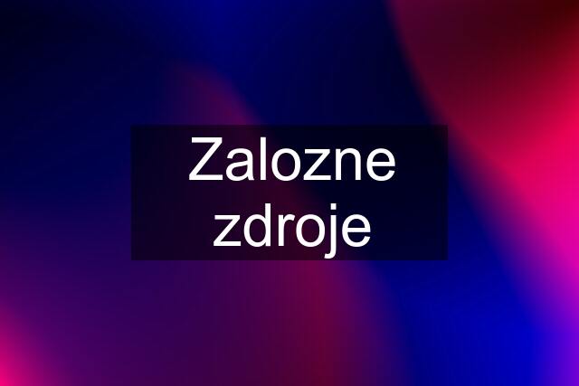 Zalozne zdroje