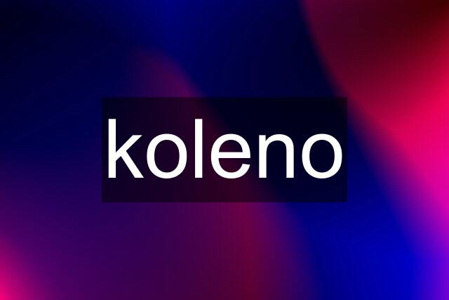 koleno